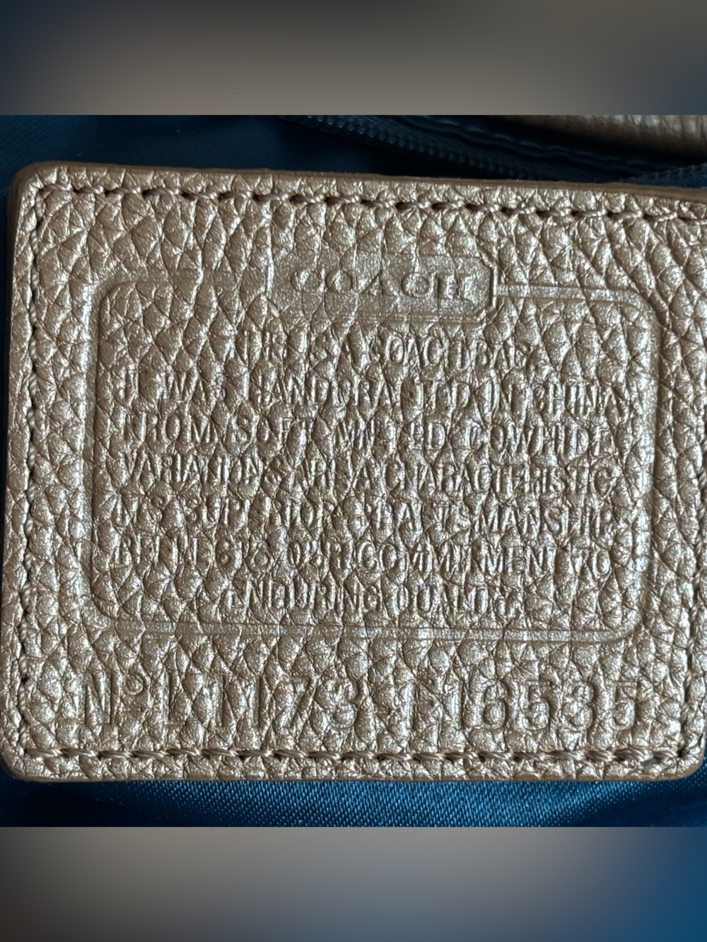 Coach Penelope pebbled leather hobo bag 16535 - Picture 12 of 15